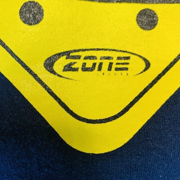 Vintage Fruit Of The Loom Hoddie Mens XL Y2K Skate Road Sign Traffic 90s - Picture 5 of 11